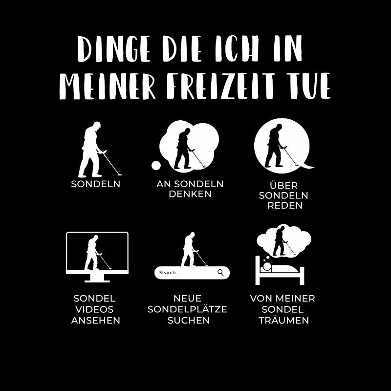 Dinge in der Freizeit Sondelgänger Metalldetektor