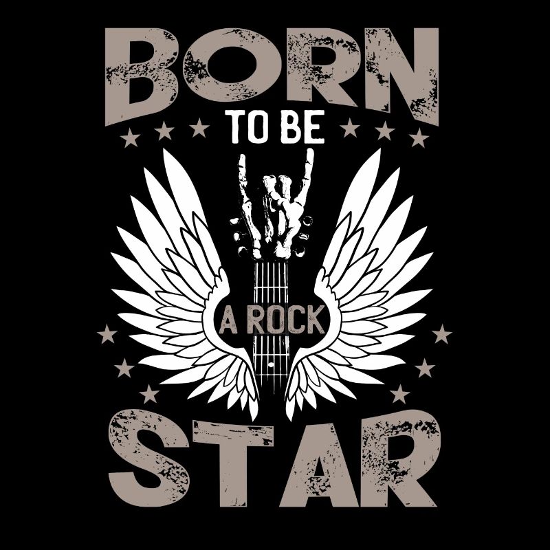 Rockmusik Gitarre Geboren, um ein zu sein