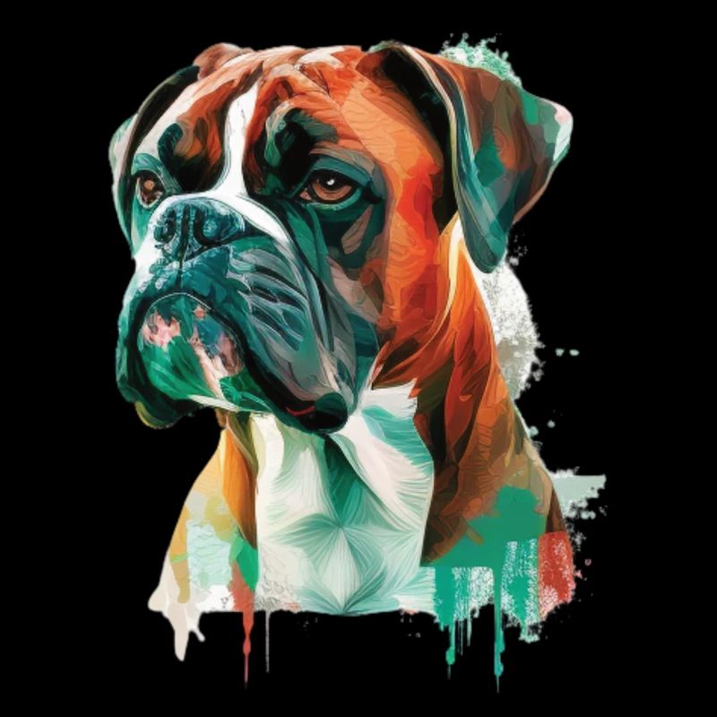 Conception de l’aquarelle allemande Boxer Dog