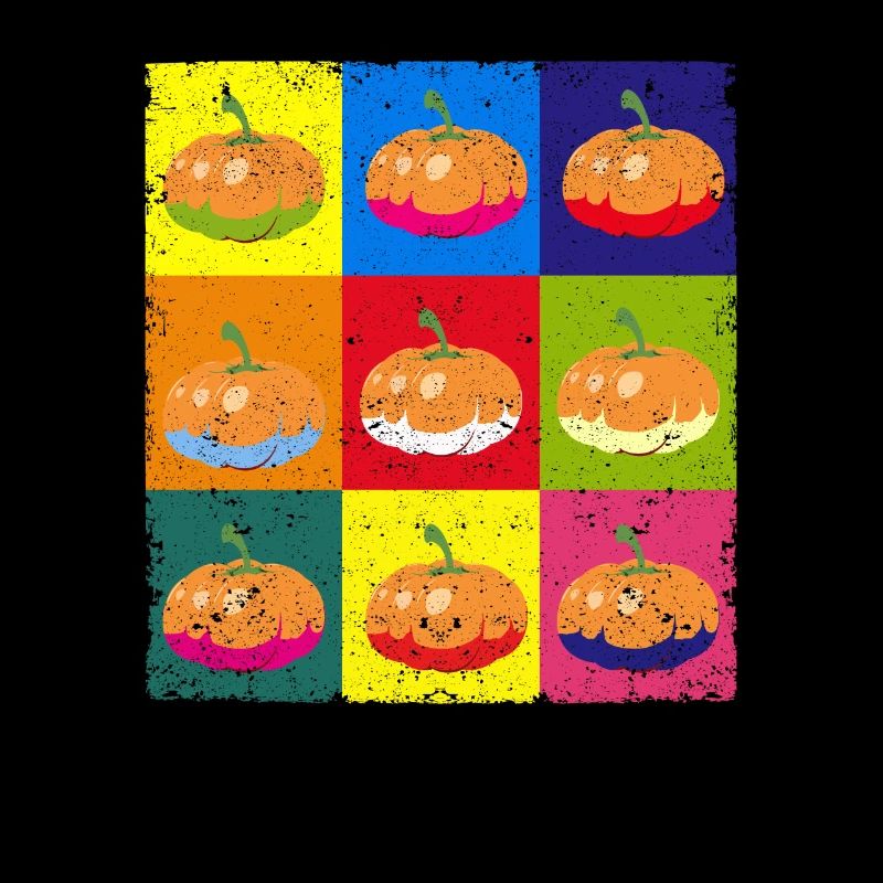 Pumpkin Retro Fall Lover Funny Autumn Artwork