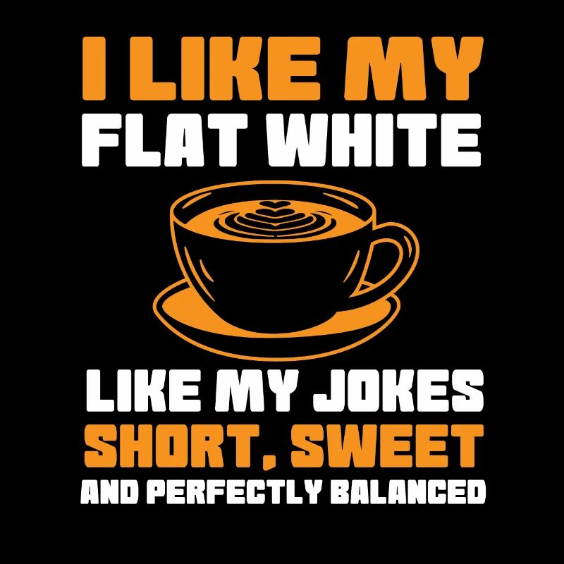 Dicton de café blanc plat