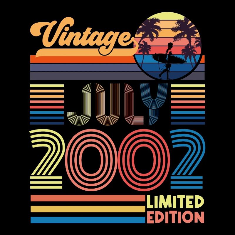 Anniversary July 2002. Gift July 2002.