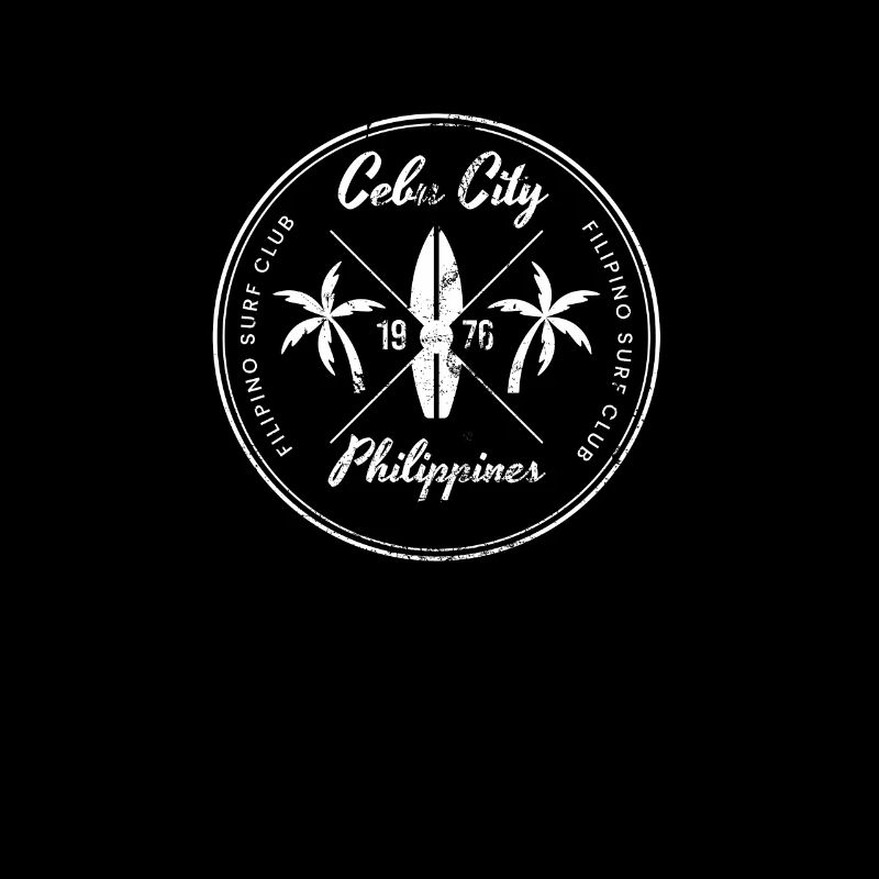 Retro Cebu City Philippines Beach Vacation