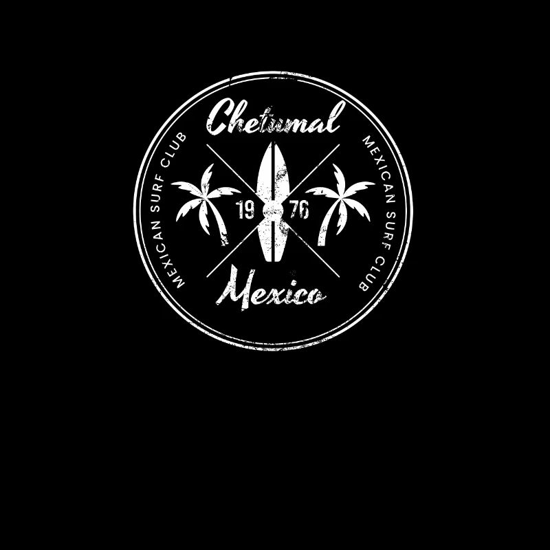 Retro Chetumal Mexico Beach Vacances Souvenir