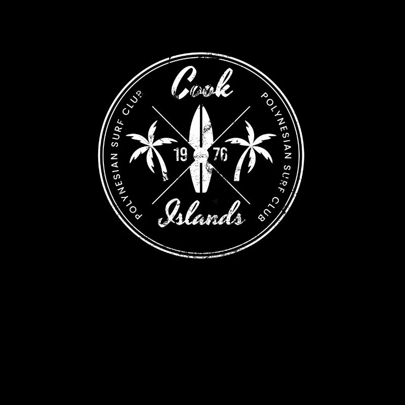 Rétro Îles Cook Beach Vacances Souvenir