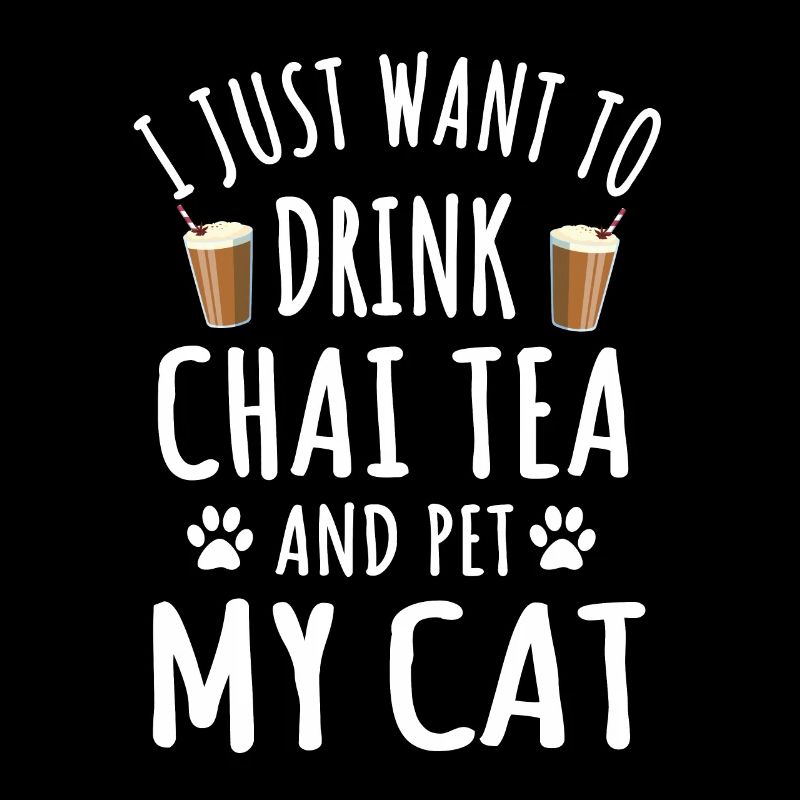 Thé Chai drôle et conception de propriétaire de chat