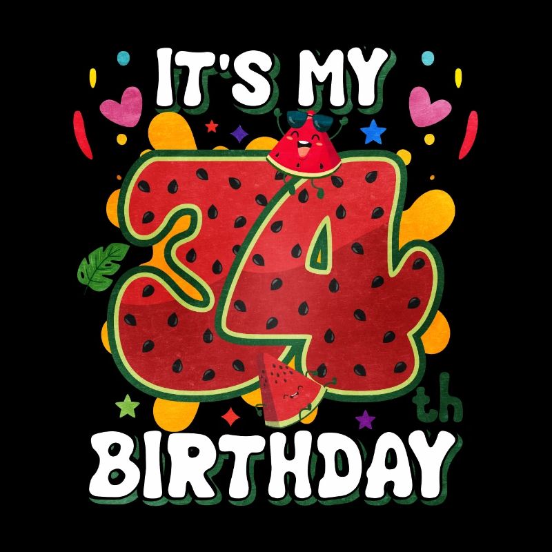 34th Birthday Watermelon