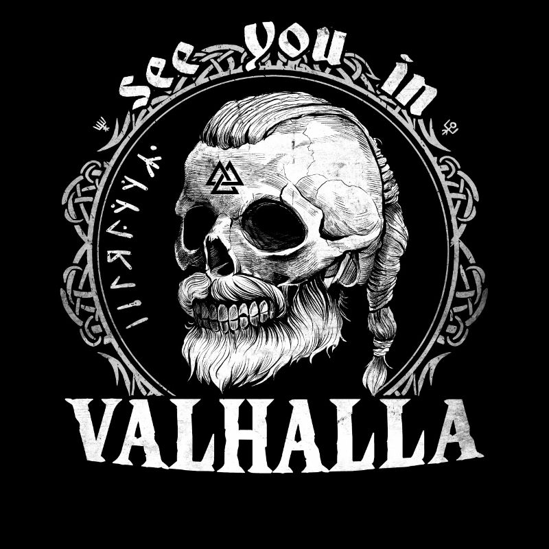 Wir sehen uns in Walhalla, Valknut Wikinger Odin Wodan