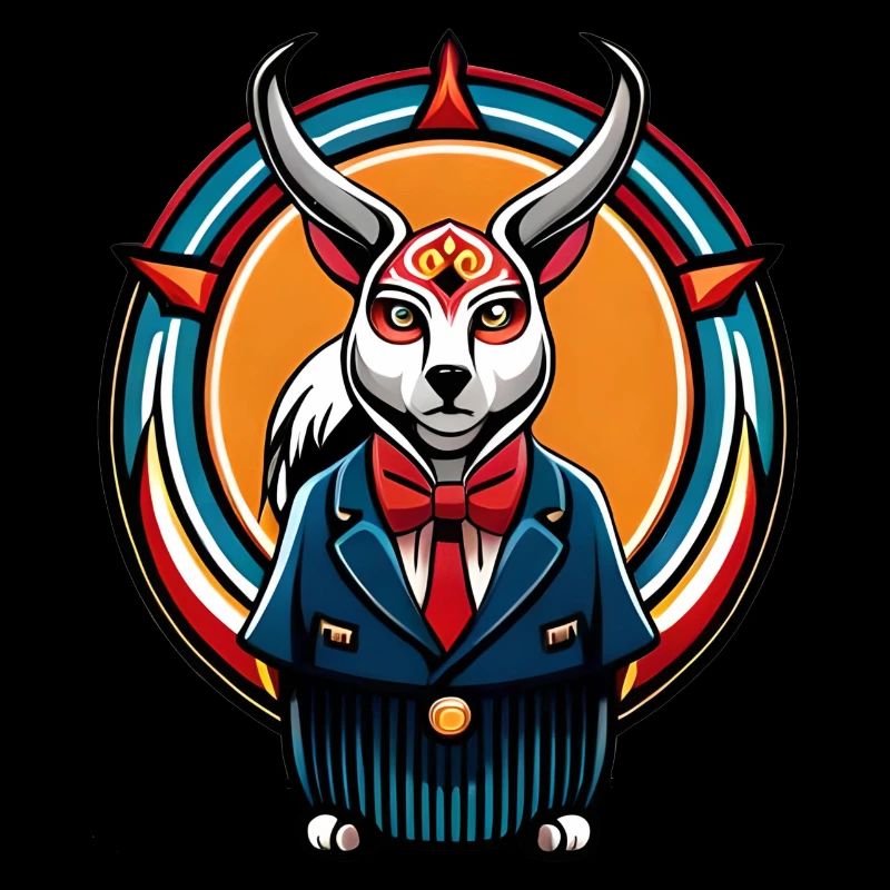 Ninja-Katze im Kostüm