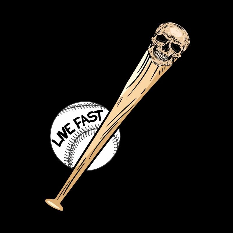 Baseball-Schädel Baseball Skull