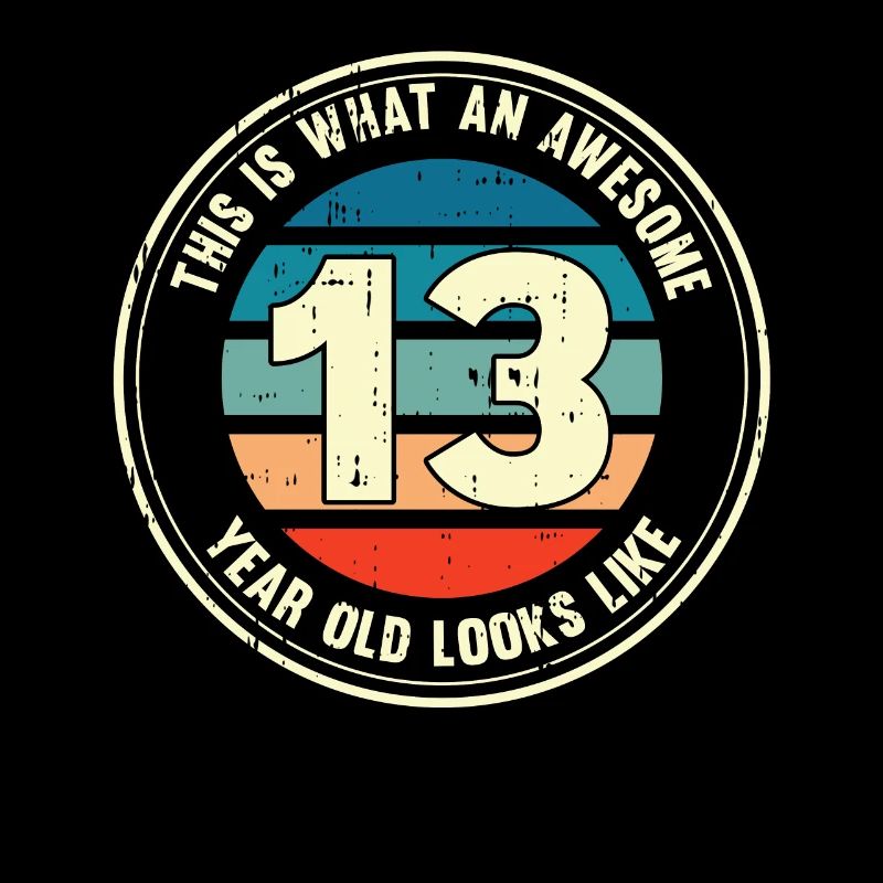 13. Geburtstag so sieht man mit 13 Retro Geschenk