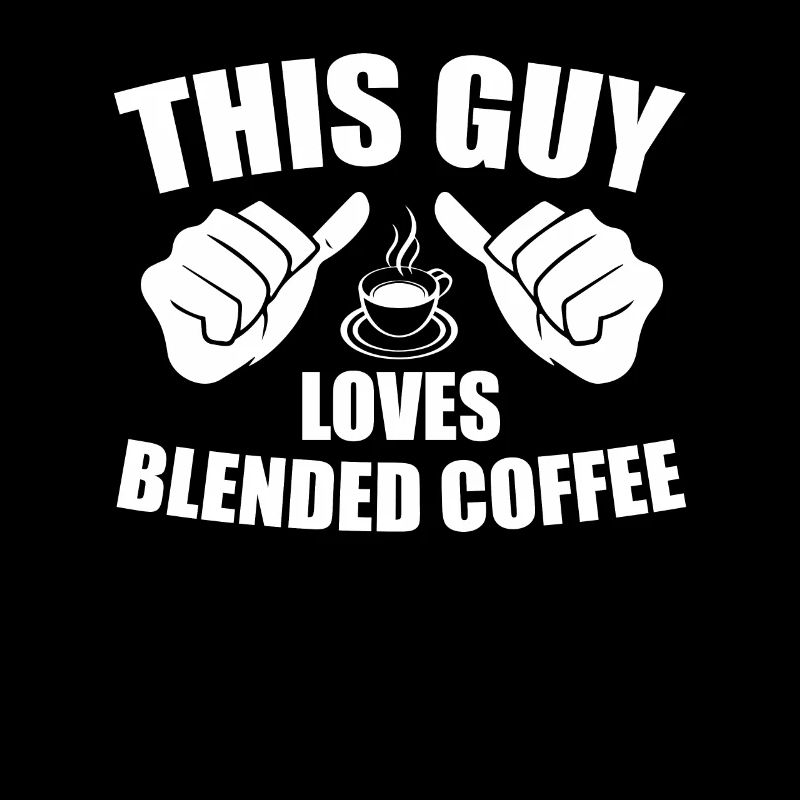 This guy loves blended coffee