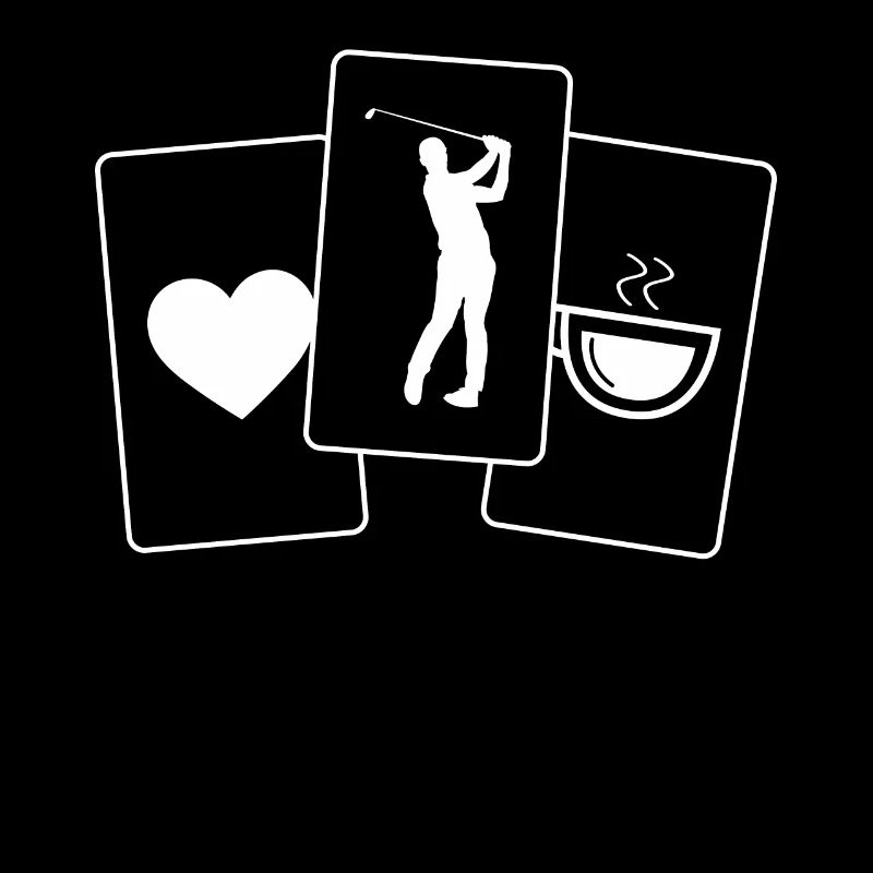Herz - Kaffee - Golf -