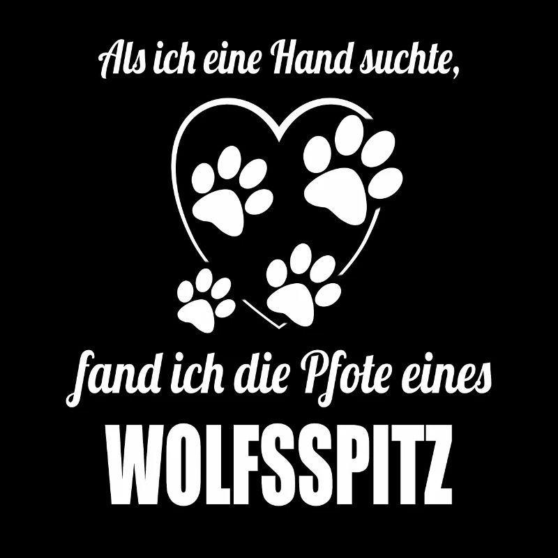 Hand & Pfote - Spruch - Wolfsspitz