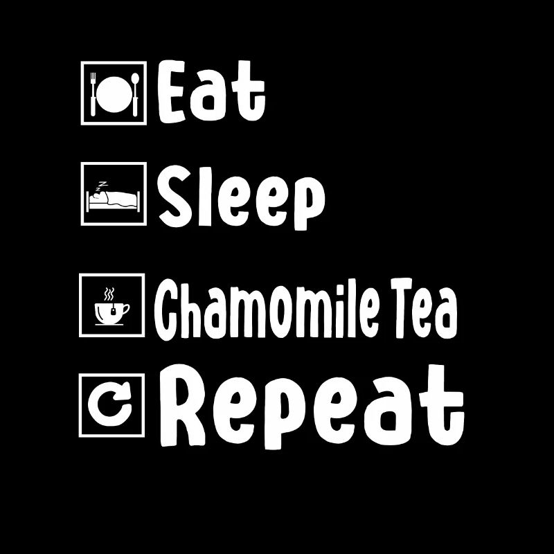 Funny Chamomile Tea Humor Tea Drinking
