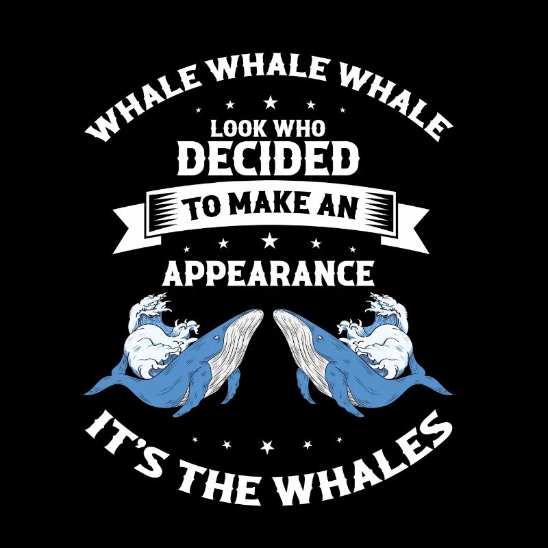 Wal-Design für Wale und Blauwale oder Belugawale