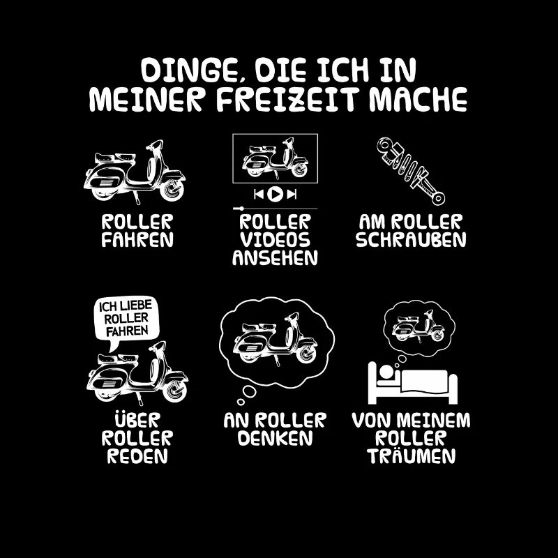 Ride my Roller Motorroller Scooter Outfit