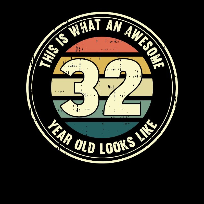 32e anniversaire pour que vous voyiez avec 32 cadeaux rétro