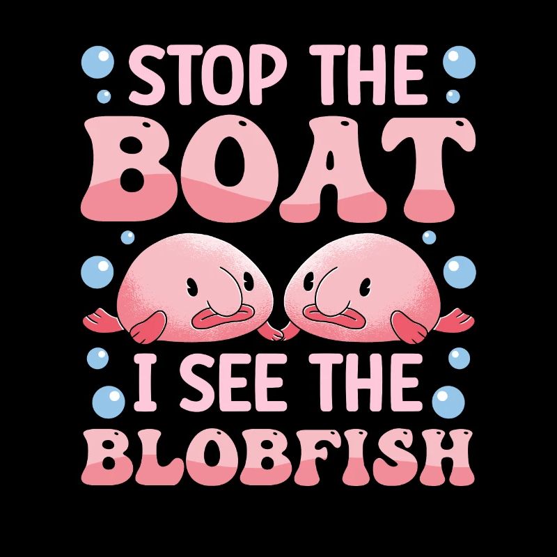 Costume de Blobfish - Visage de poisson Blob laid -