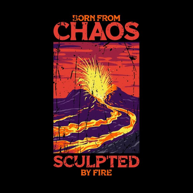 Né du chaos, sculpté par le feu - Volcan