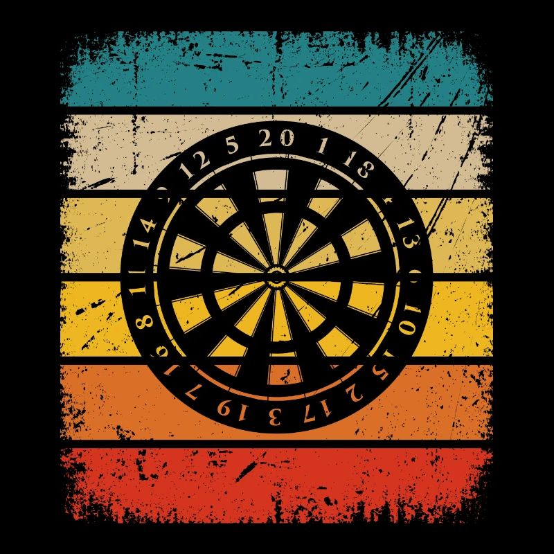Retro Rectangle - Dartscheibe -