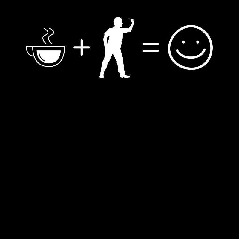 Coffee - Smiling Face - Darts Player -