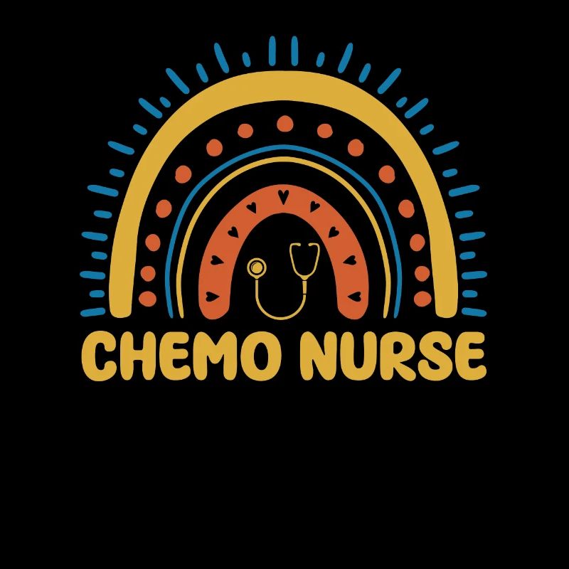 Chemo Krankenschwester Regenbogen Shirt