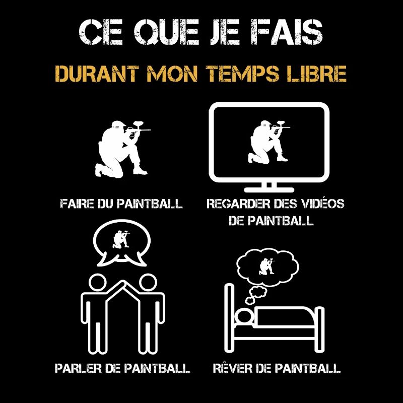 paintball temps libre humour