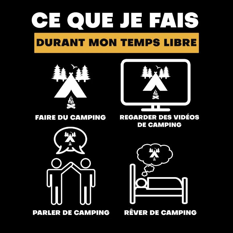 camping durant temps libre
