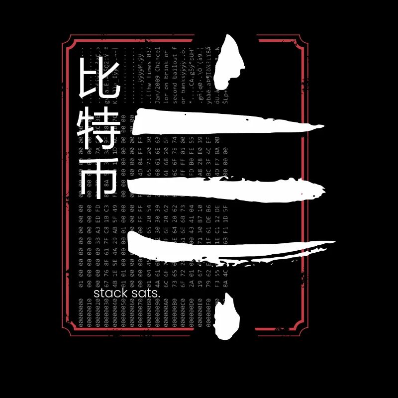 Japan Style Bitcoin Crypto Satoshis Symbol 21