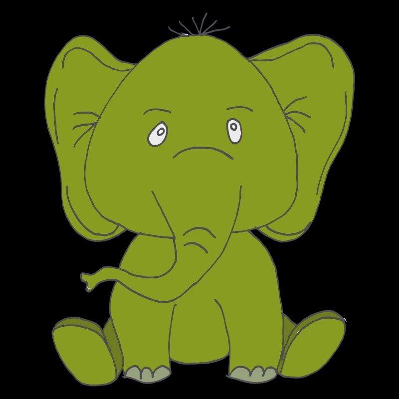 Éléphant vert
