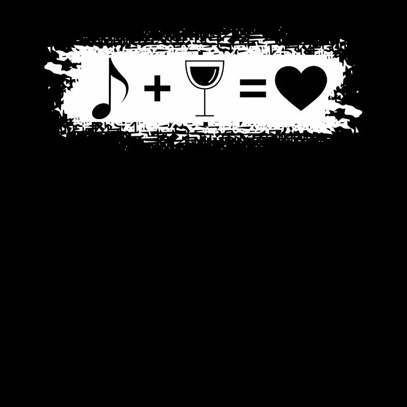 Grunge Rectangle - Coeur - Vin - Musique -