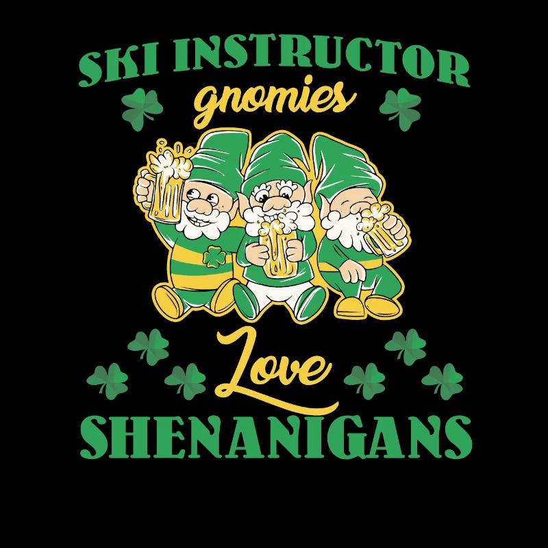 Ski instructor dwarves St. Patrick's Day