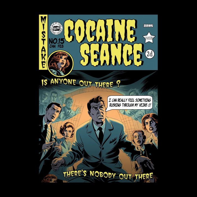 Retro Horror Comic - Cocaine Seance