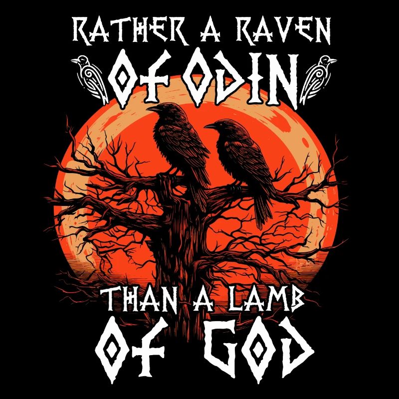 Grimnir | Raben Gott T-Shirt | Hugin und Munin