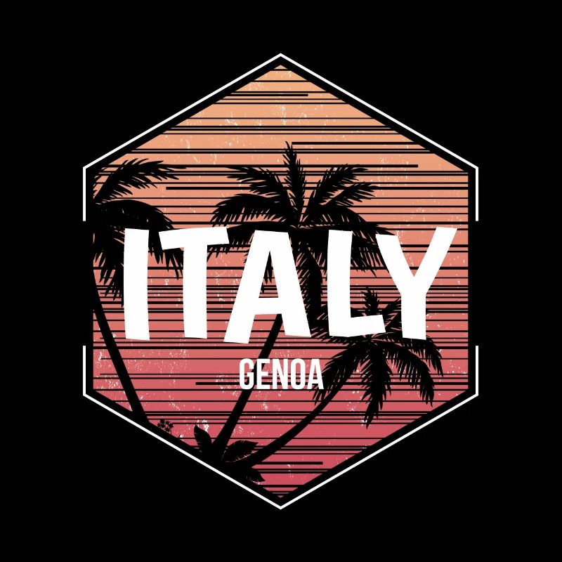 Genoa Beach Vacation Souvenir