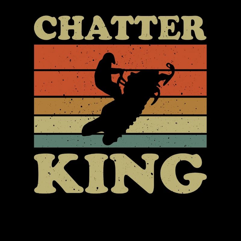 Retro Chatter King Snowmobiler