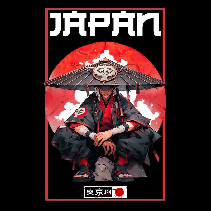 Asie 80s Samouraï Rétro Japonais Samouraï