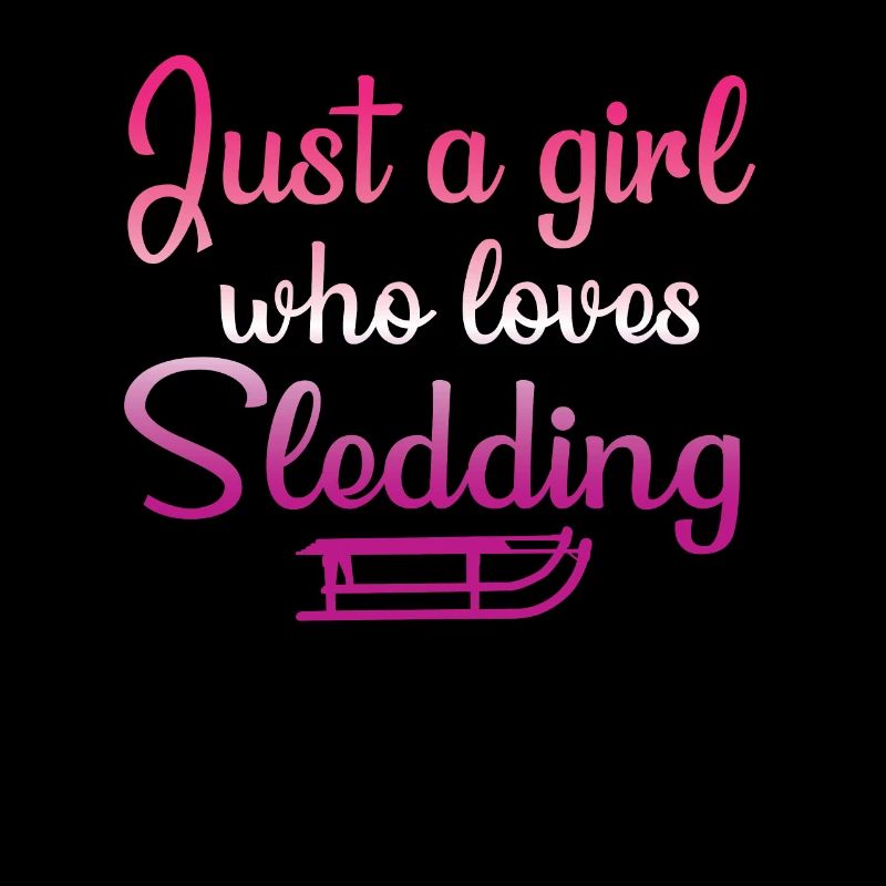 Schlittenfahren Mädchen Design