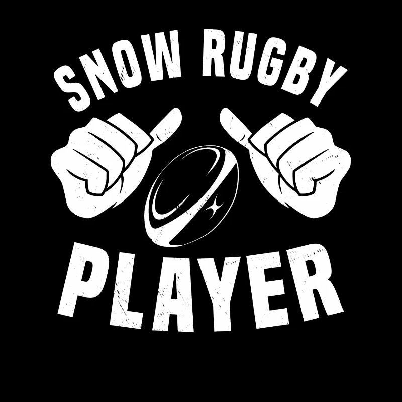 Joueurs de rugby sur neige