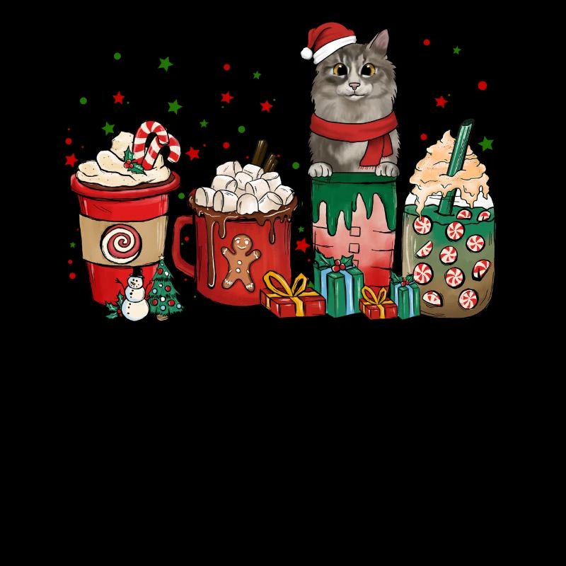 Scottish Fold Coffee Coffee Cups Santa Cat