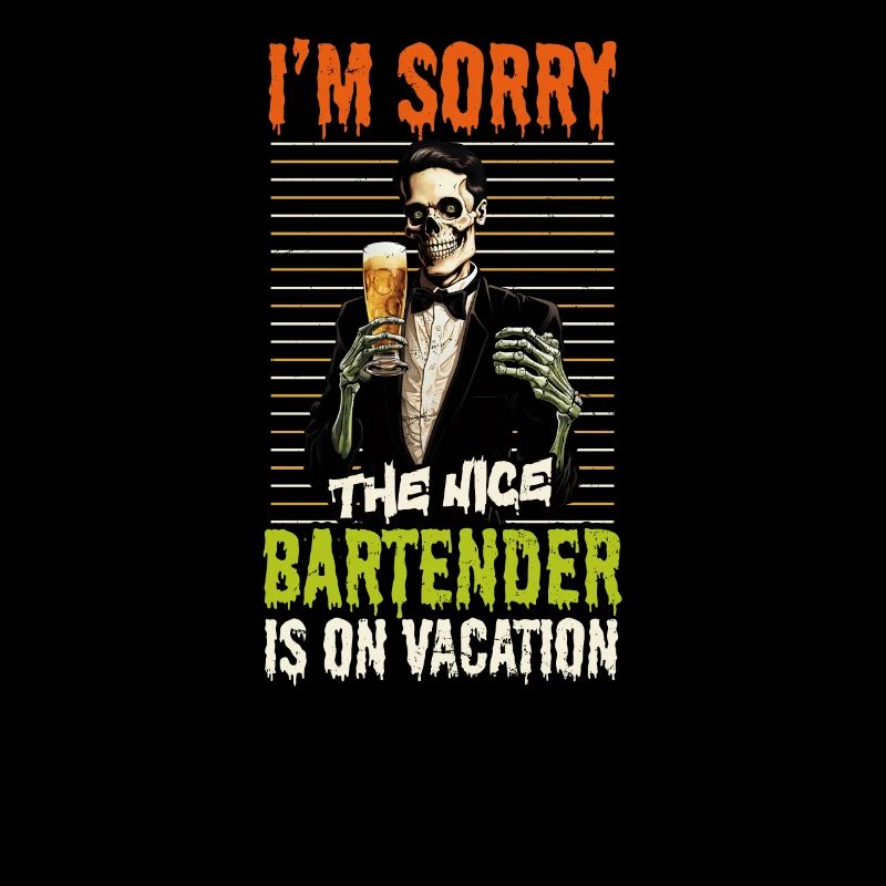 Halloween Barkeeper Sorry Nice Bartender On
