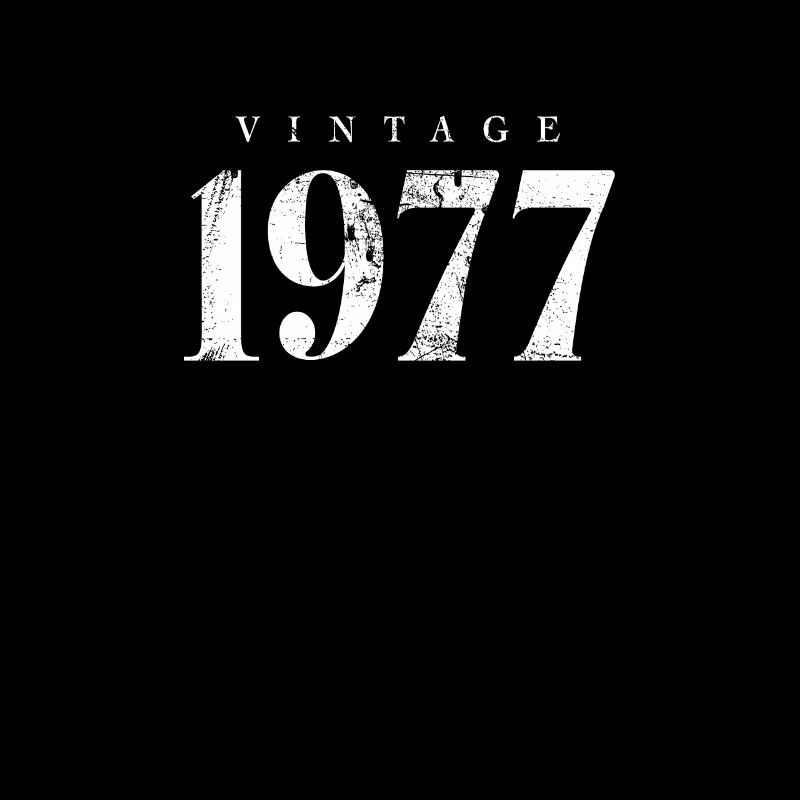 Vintage 1977 Phrase d’anniversaire Slogan