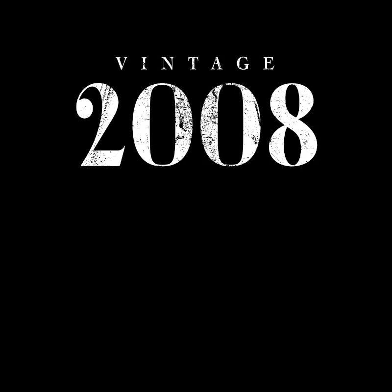 Vintage 2008 Phrase d’anniversaire Slogan