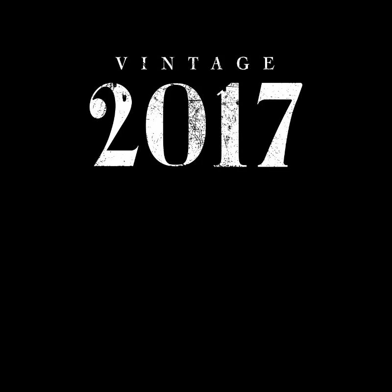 Vintage 2017 Phrase d’anniversaire Slogan