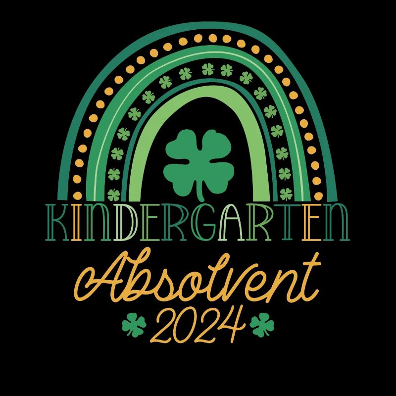 Kindergarten Absolvent 2024 Regenbogen Einschulung