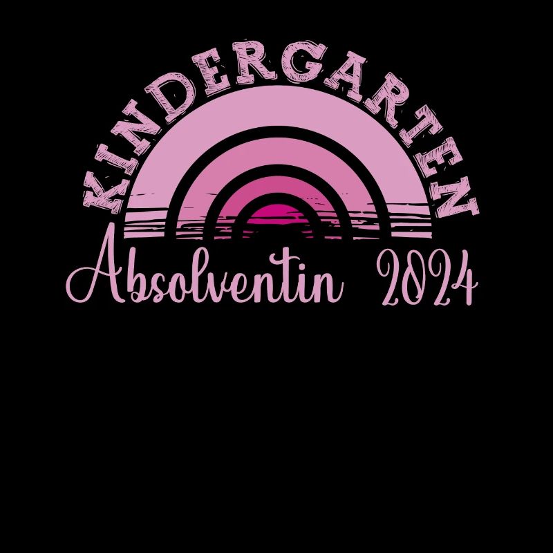 Kindergarten Absolvent 2024 Regenbogen Einschulung