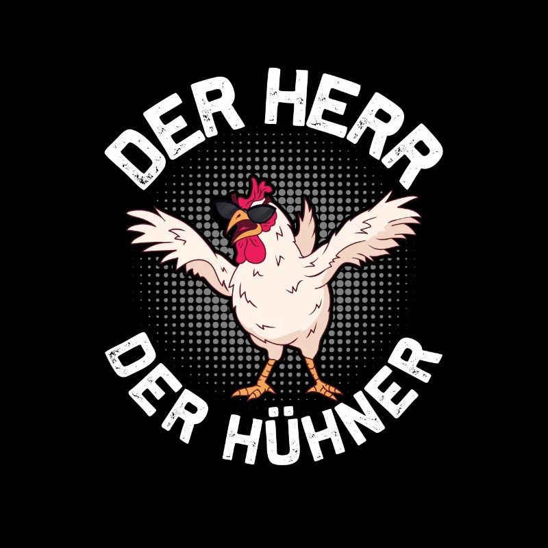Der Herr der Hühner Bauernhof Huhn Hennen