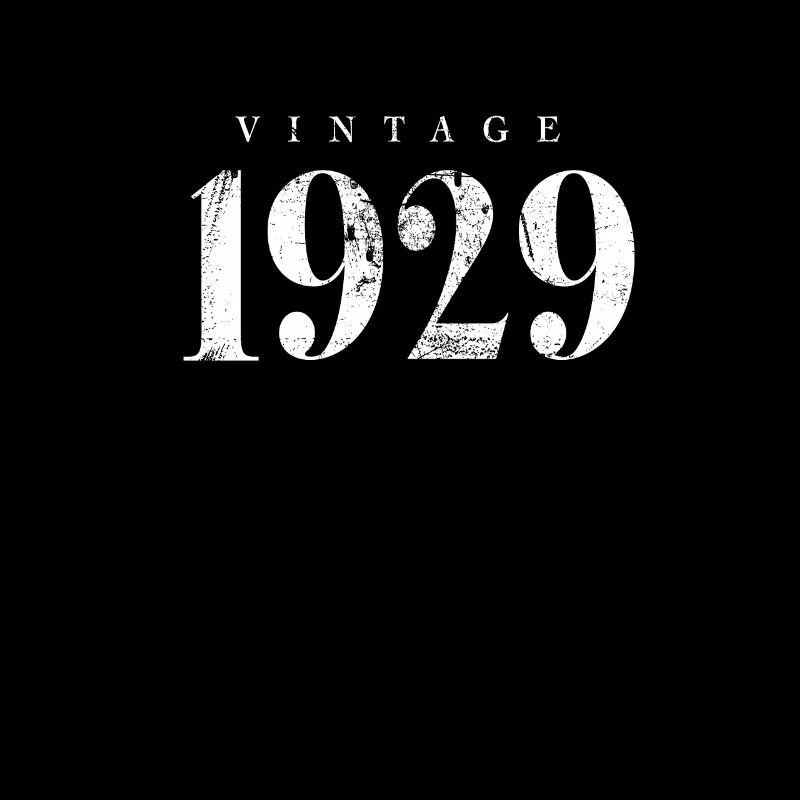 Vintage 1929 anniversaire Phrase Slogan