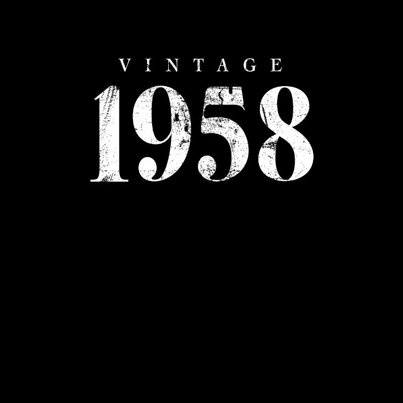 Vintage 1958 anniversaire Phrase slogan